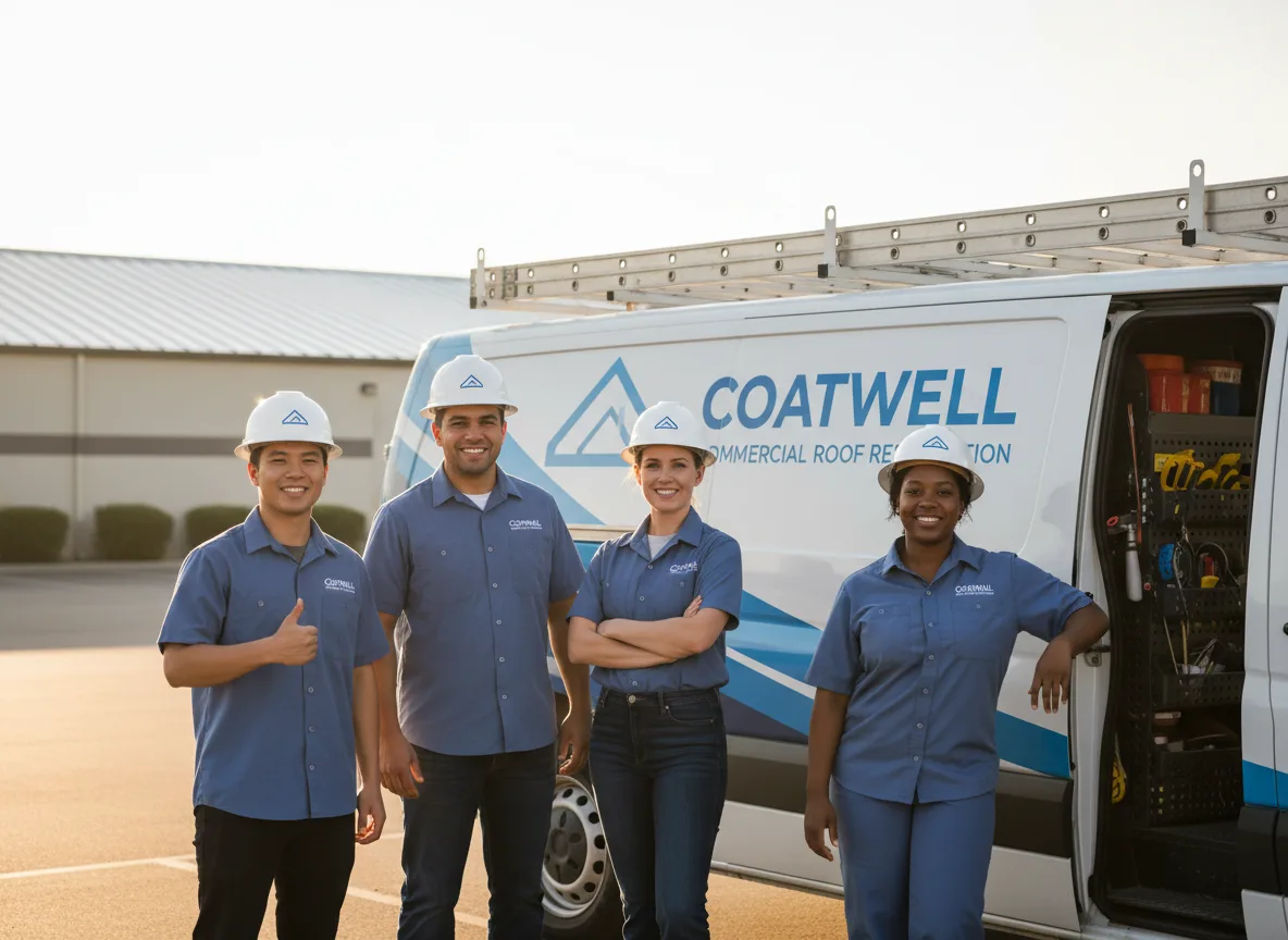 Commercial roof coating company in Conway, WA
