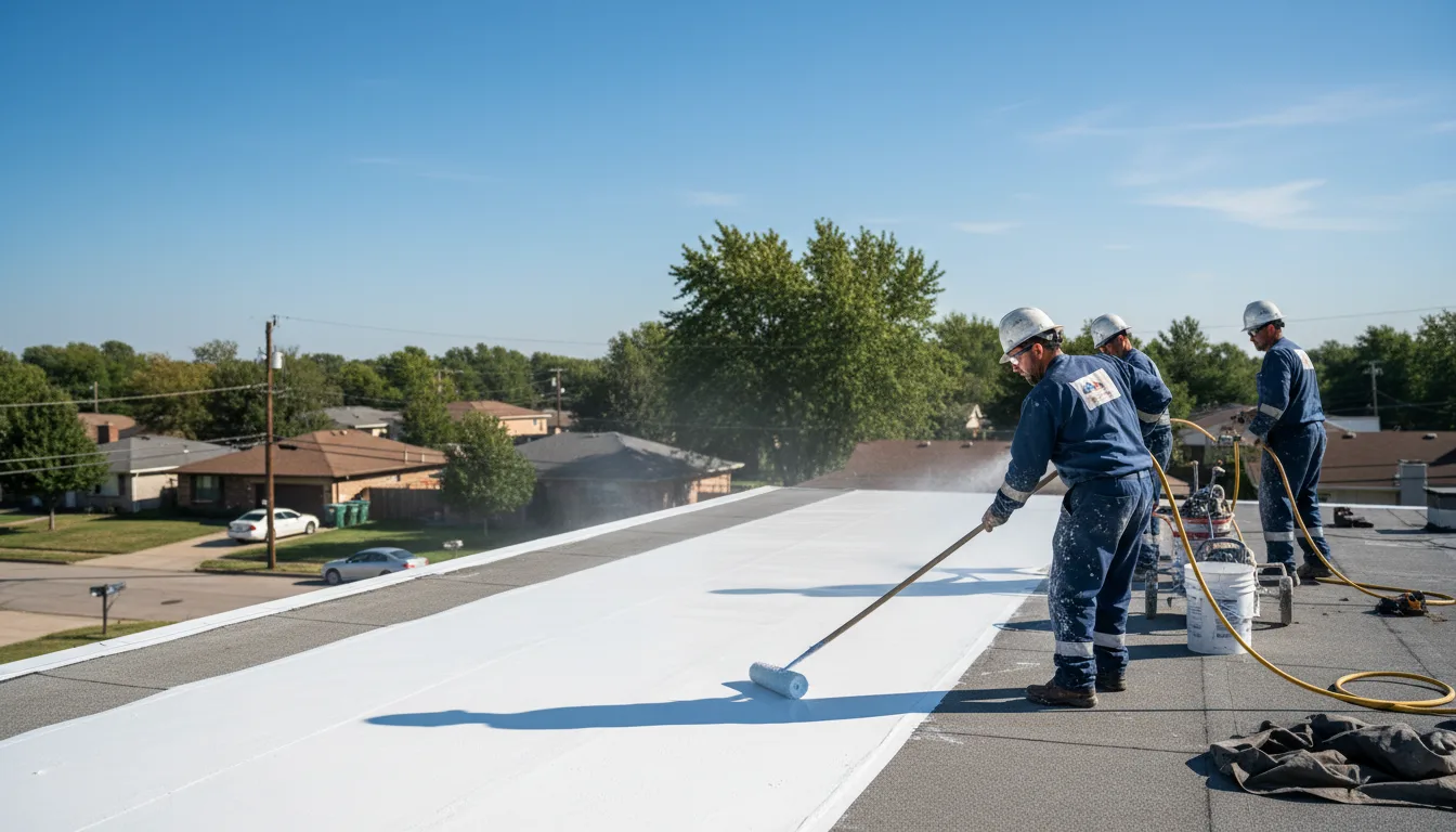 Commercial roof coating in Conway, WA near me